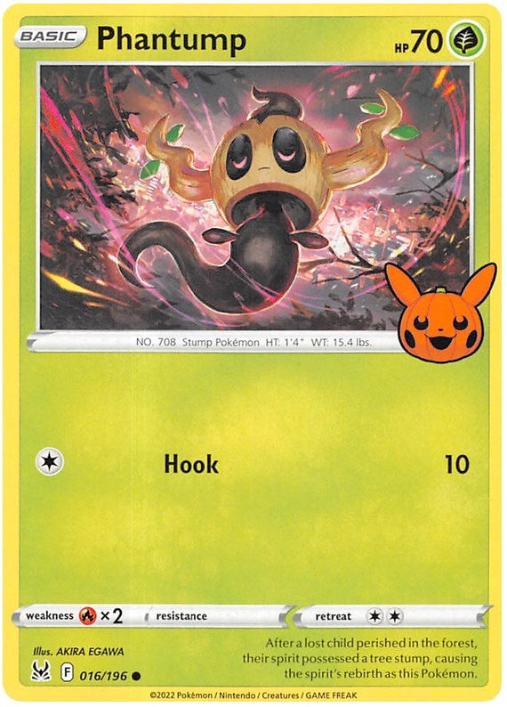 Image for Phantump (016/196) [Trick or Trade BOOster Bundle 2023] - Pokemon