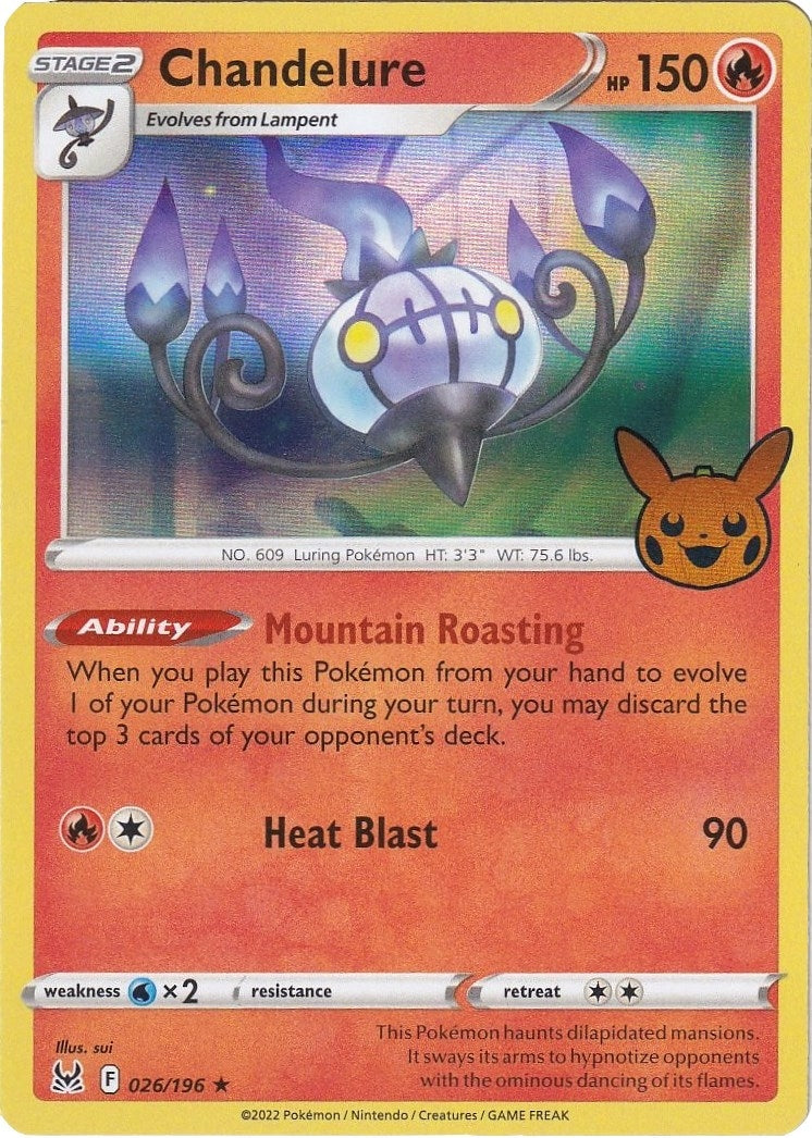 Image for Chandelure (026/196) [Trick or Trade BOOster Bundle 2023] - Pokemon