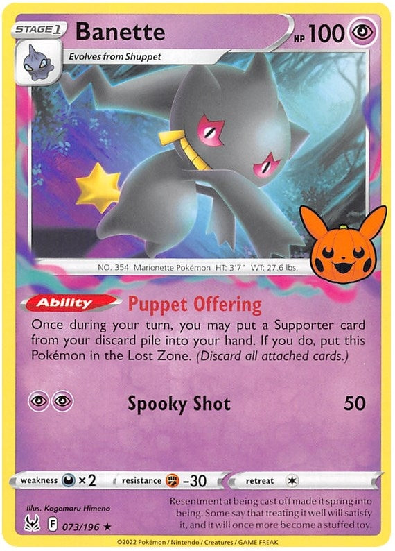 Image for Banette (073/196) [Trick or Trade BOOster Bundle 2023] - Pokemon