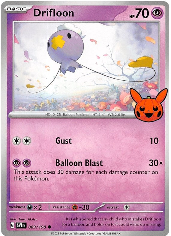 Image for Drifloon (089/198) [Trick or Trade BOOster Bundle 2023] - Pokemon