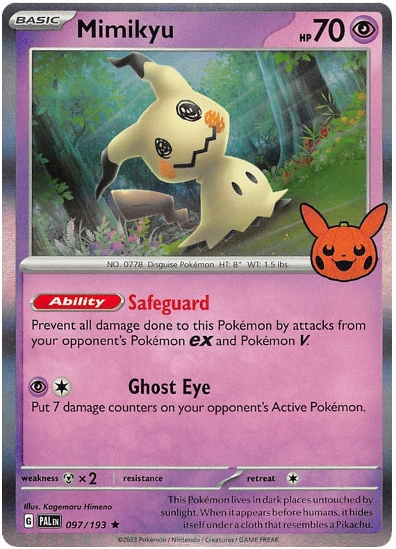 Image for Mimikyu (097/193) [Trick or Trade BOOster Bundle 2023] - Pokemon