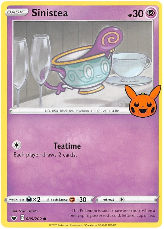 Image for Sinistea (089/202) [Trick or Trade BOOster Bundle 2023] - Pokemon