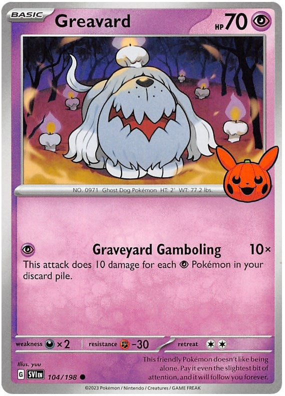 Image for Greavard (104/198) [Trick or Trade BOOster Bundle 2023] - Pokemon