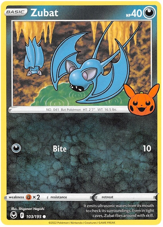 Image for Zubat (103/195) [Trick or Trade BOOster Bundle 2023] - Pokemon