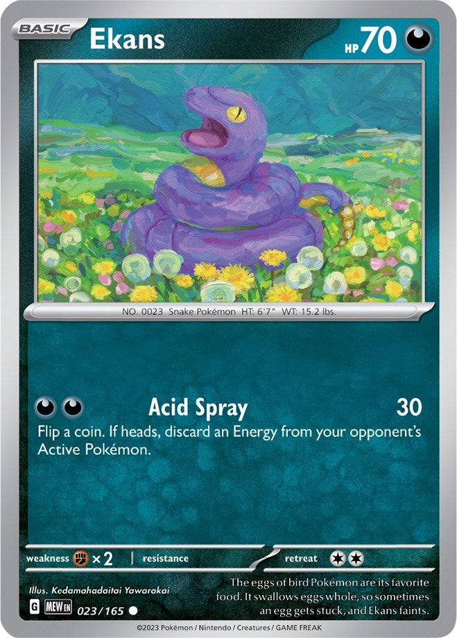 Image for Ekans (023/165) [SV: Scarlet & Violet 151] - Pokemon