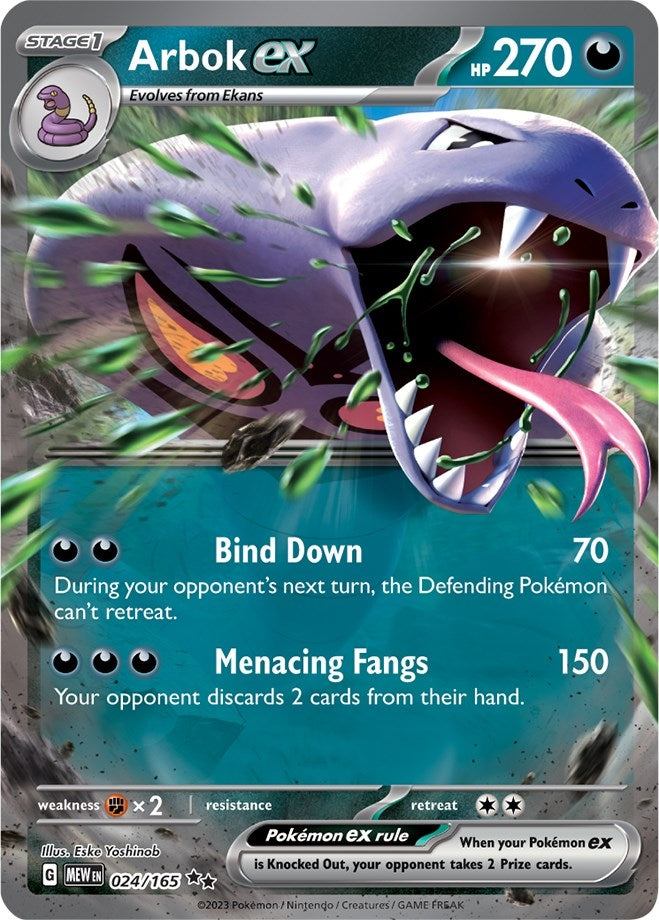 Image for Arbok ex (024/165) [SV: Scarlet & Violet 151] - Pokemon