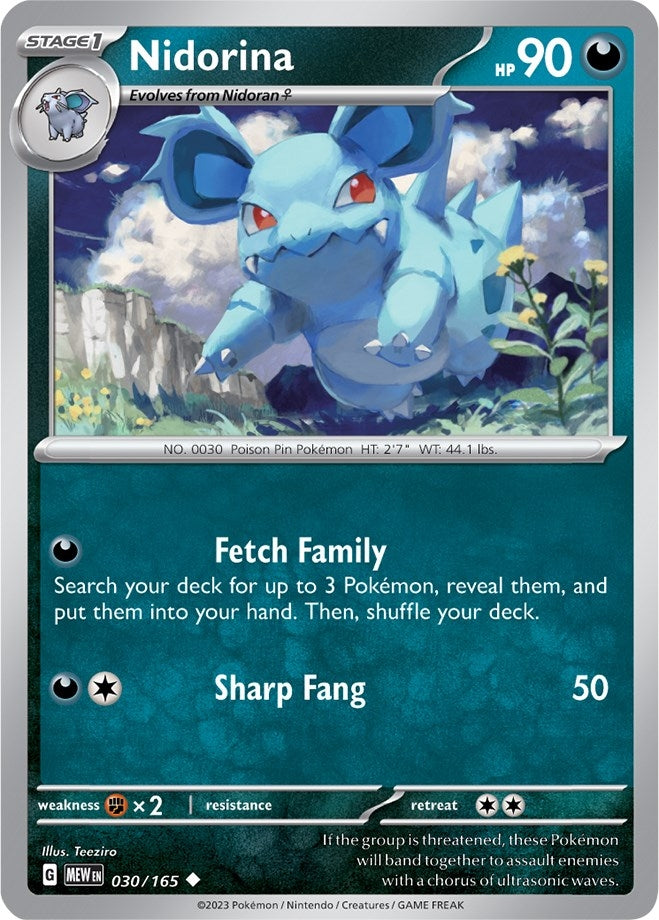 Image for Nidorina (030/165) [SV: Scarlet & Violet 151] - Pokemon