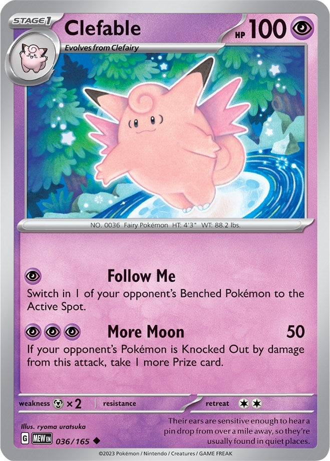 Image for Clefable (036/165) [SV: Scarlet & Violet 151] - Pokemon