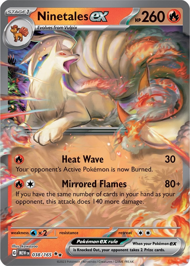 Image for Ninetales ex (038/165) [SV: Scarlet & Violet 151] - Pokemon