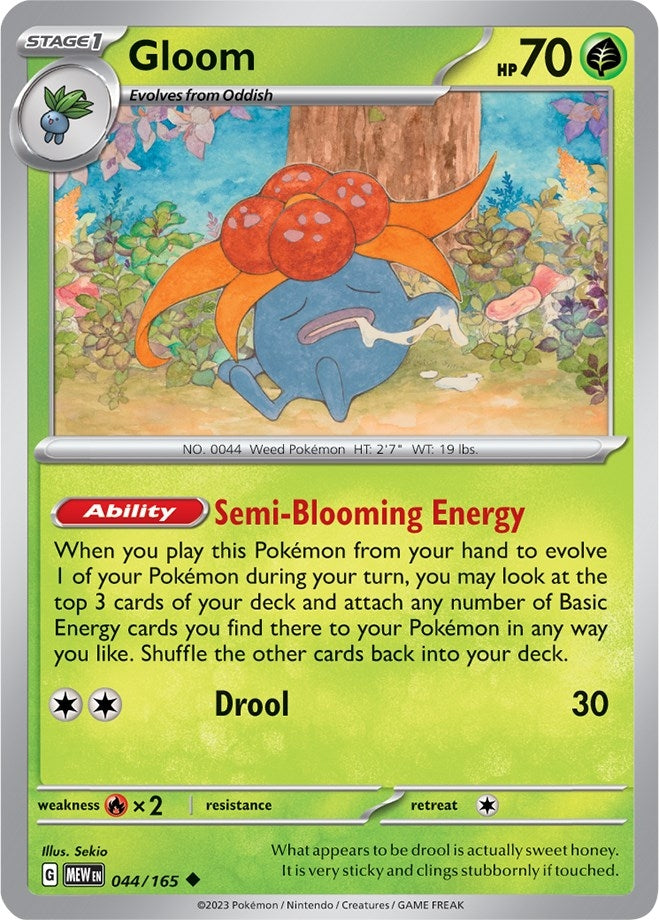 Image for Gloom (044/165) [SV: Scarlet & Violet 151] - Pokemon