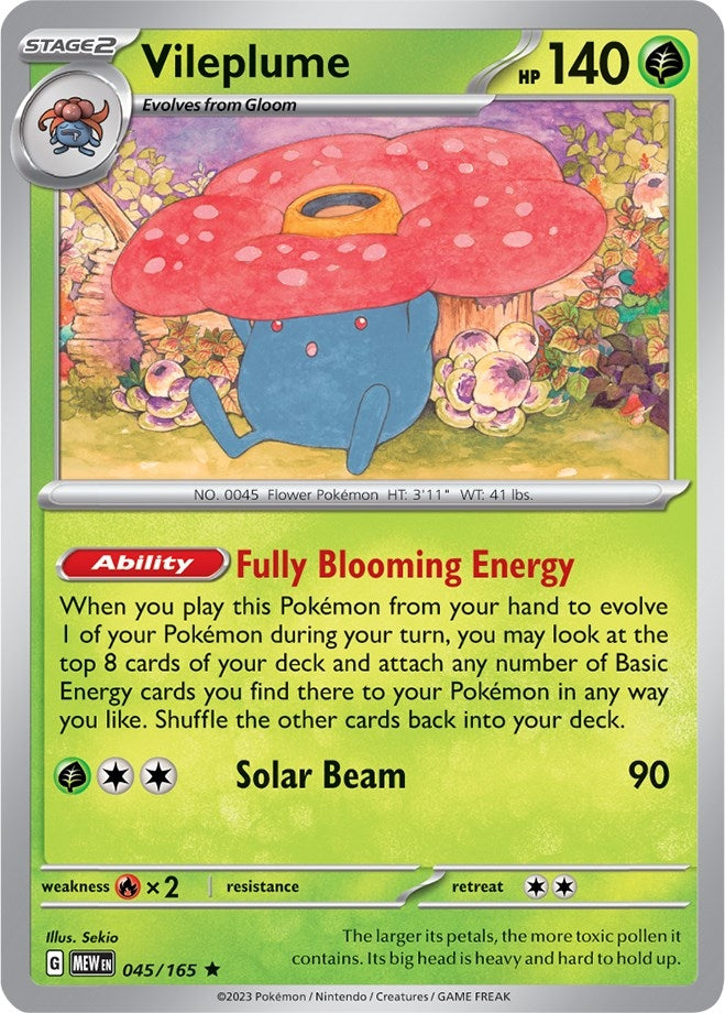 Image for Vileplume (045/165) [SV: Scarlet & Violet 151] - Pokemon