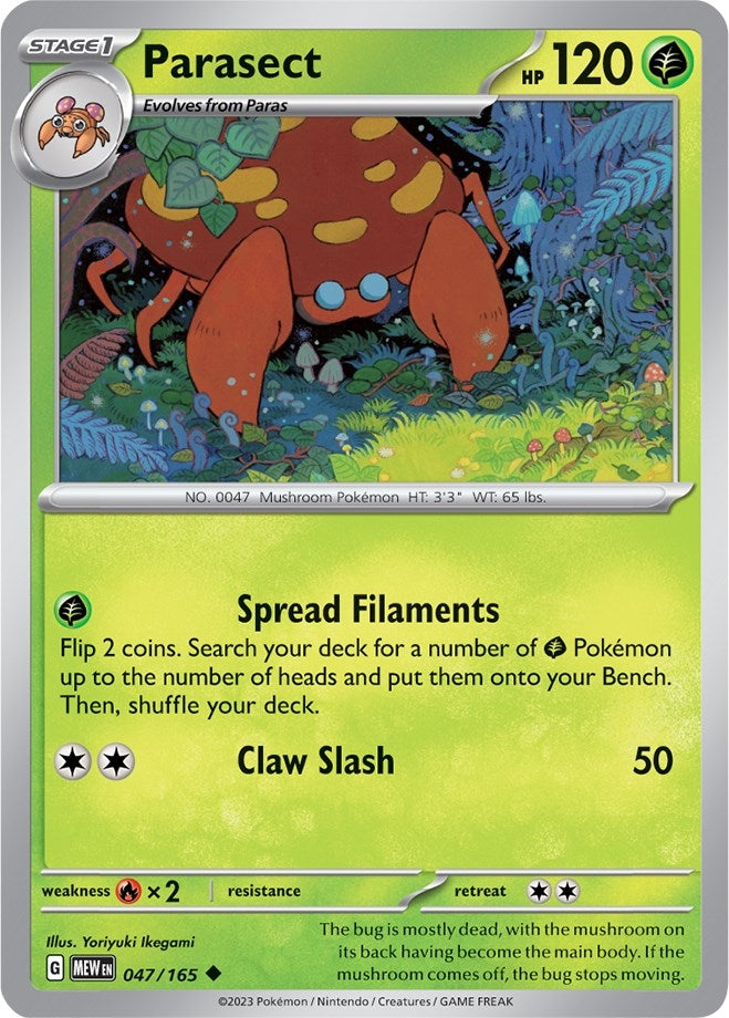 Image for Parasect (047/165) [SV: Scarlet & Violet 151] - Pokemon