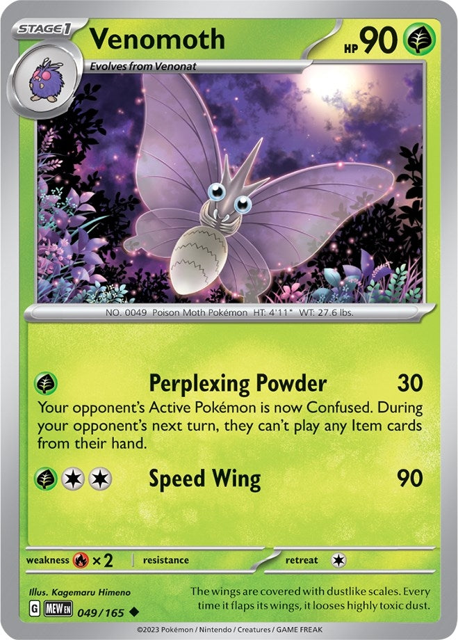 Image for Venomoth (049/165) [SV: Scarlet & Violet 151] - Pokemon
