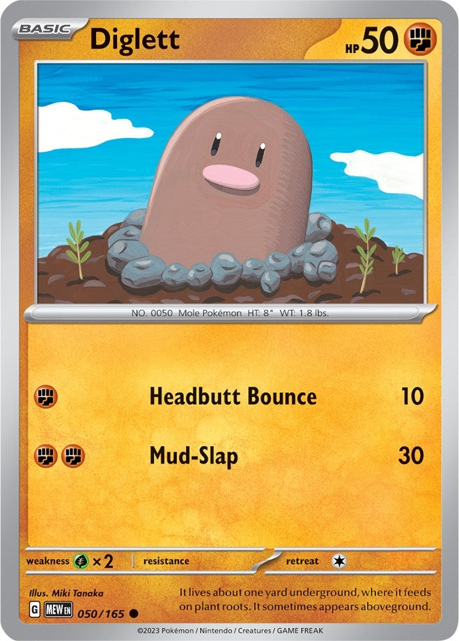 Image for Diglett (050/165) [SV: Scarlet & Violet 151] - Pokemon