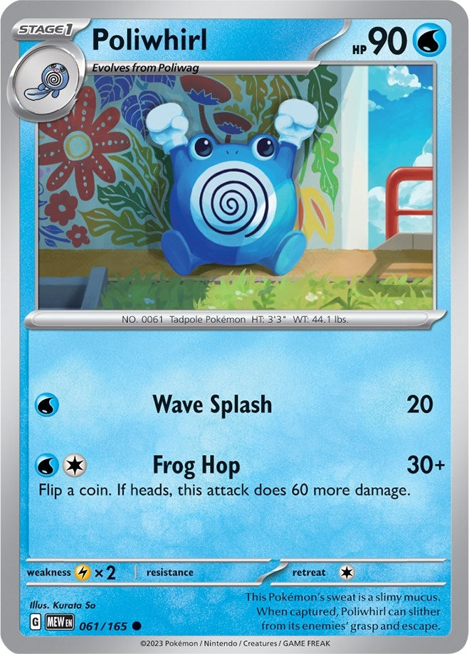 Image for Poliwhirl (061/165) [SV: Scarlet & Violet 151] - Pokemon