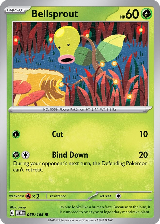 Image for Bellsprout (069/165) [SV: Scarlet & Violet 151] - Pokemon