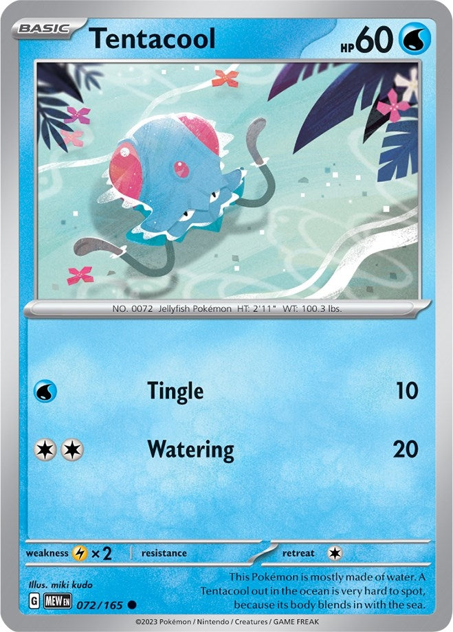 Image for Tentacool (072/165) [SV: Scarlet & Violet 151] - Pokemon