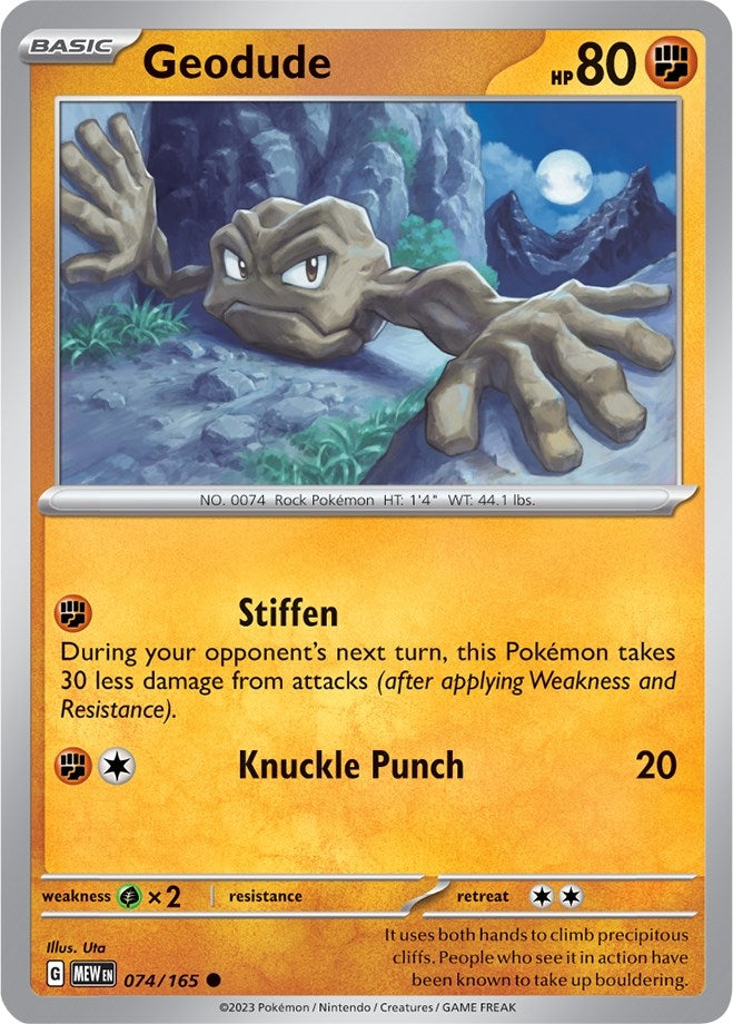 Image for Geodude (074/165) [SV: Scarlet & Violet 151] - Pokemon
