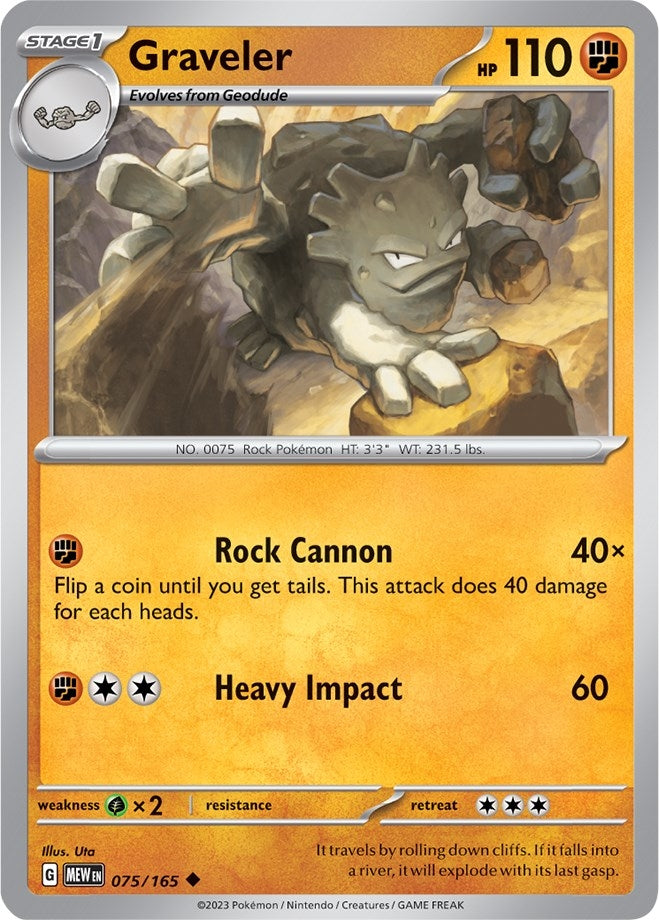 Image for Graveler (075/165) [SV: Scarlet & Violet 151] - Pokemon