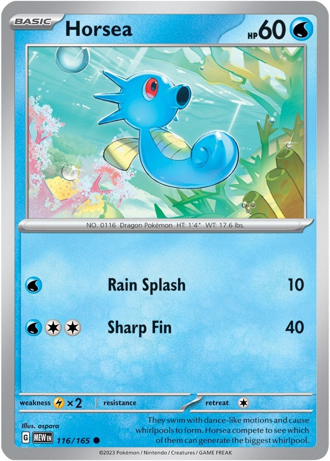 Image for Horsea (116/165) [SV: Scarlet & Violet 151] - Pokemon