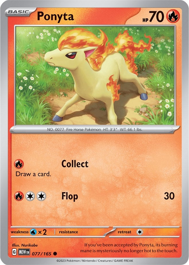Image for Ponyta (077/165) [SV: Scarlet & Violet 151] - Pokemon