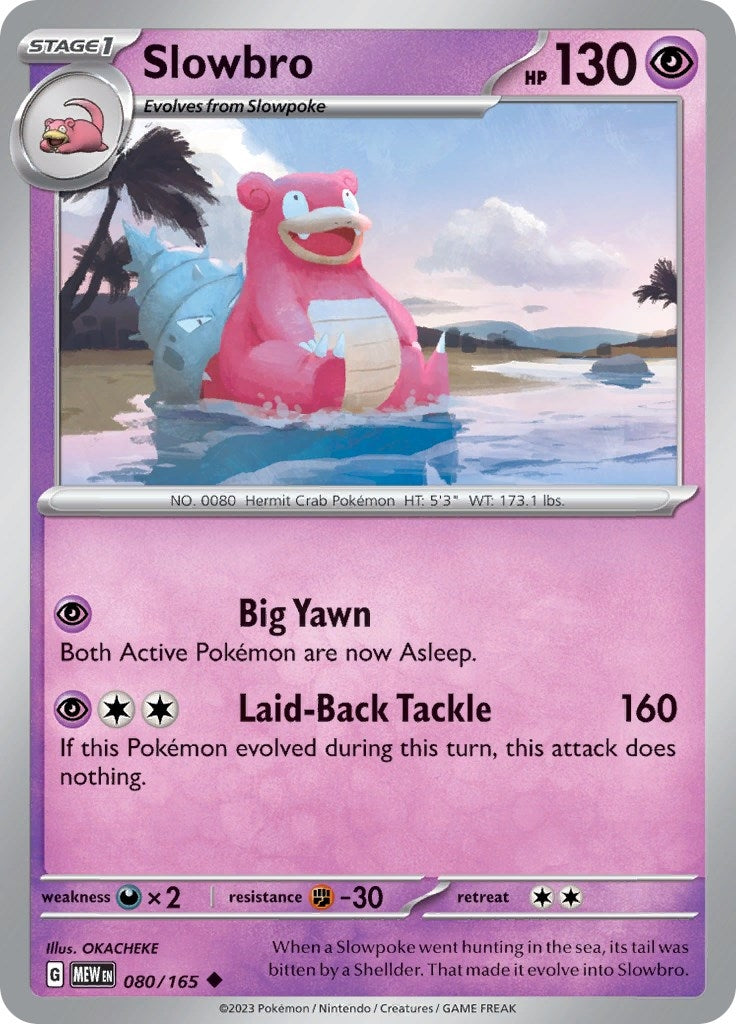 Image for Slowbro (080/165) [SV: Scarlet & Violet 151] - Pokemon