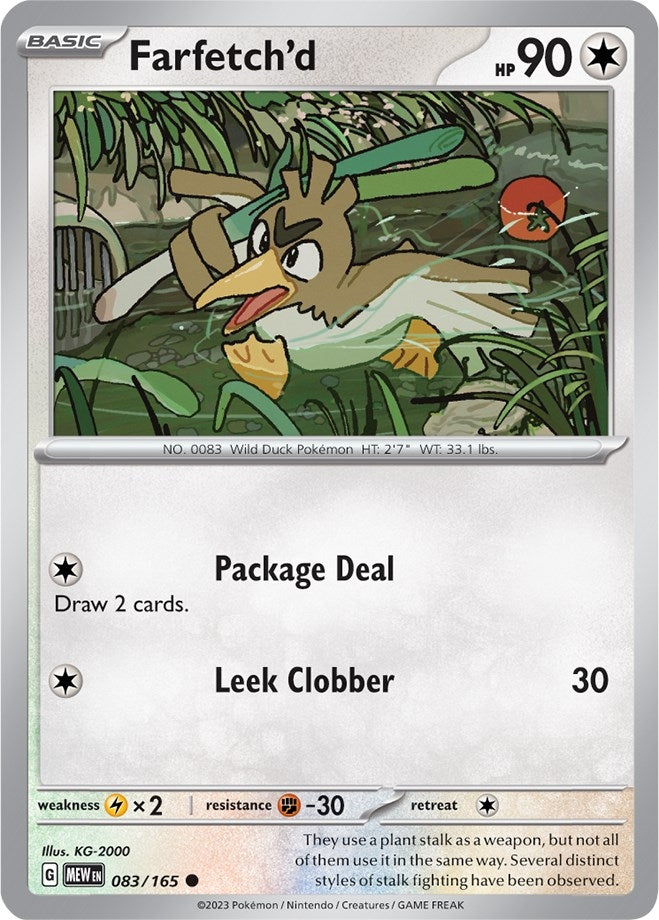 Image for Farfetch'd (083/165) [SV: Scarlet & Violet 151] - Pokemon