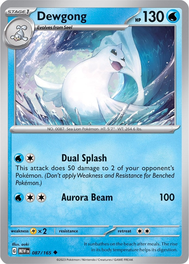 Image for Dewgong (087/165) [SV: Scarlet & Violet 151] - Pokemon