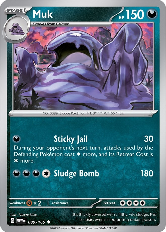 Image for Muk (089/165) [SV: Scarlet & Violet 151] - Pokemon