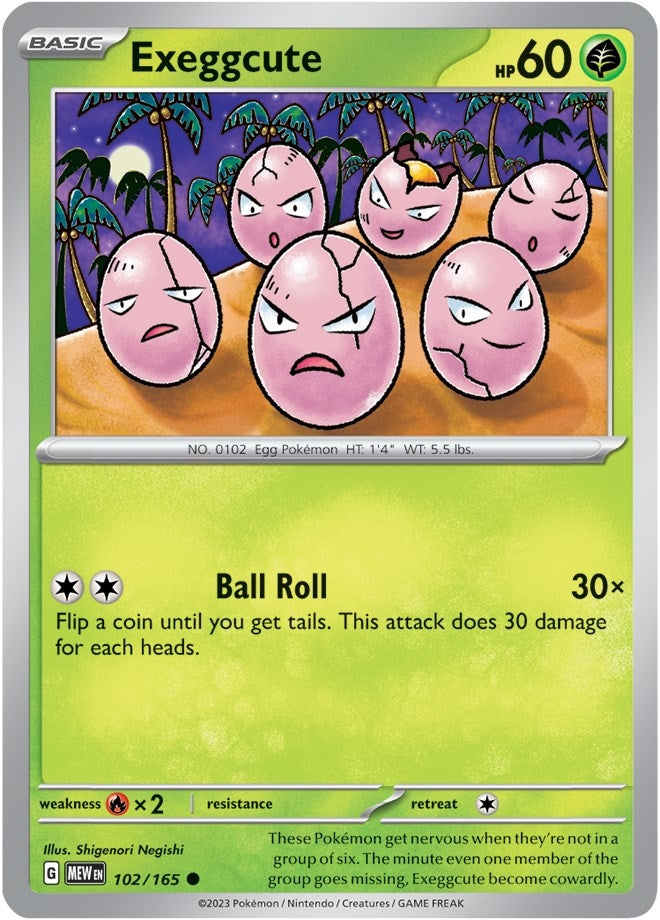 Image for Exeggcute (102/165) [SV: Scarlet & Violet 151] - Pokemon