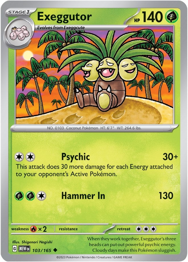 Image for Exeggutor (103/165) [SV: Scarlet & Violet 151] - Pokemon