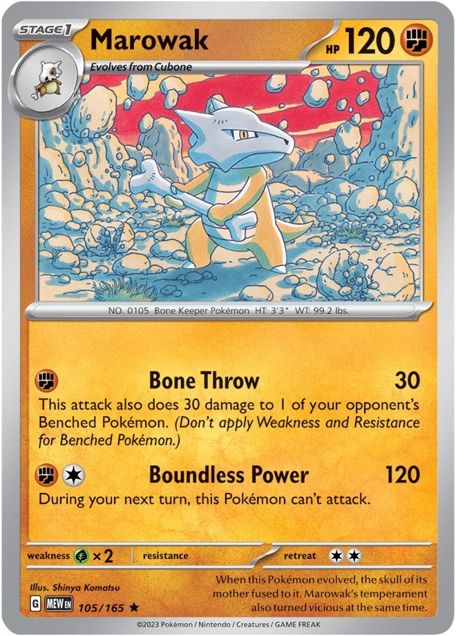 Image for Marowak (105/165) [SV: Scarlet & Violet 151] - Pokemon