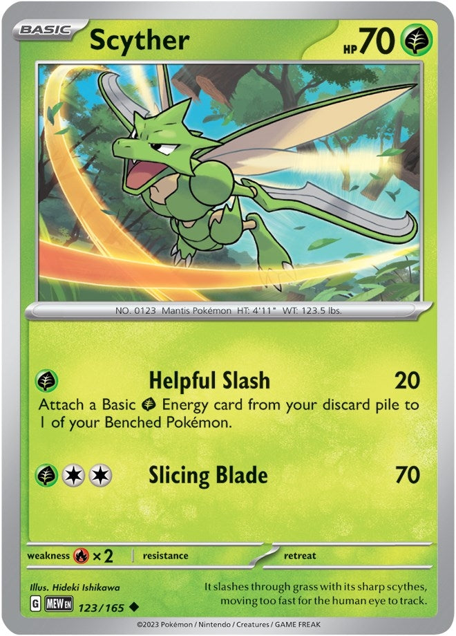 Image for Scyther (123/165) [SV: Scarlet & Violet 151] - Pokemon