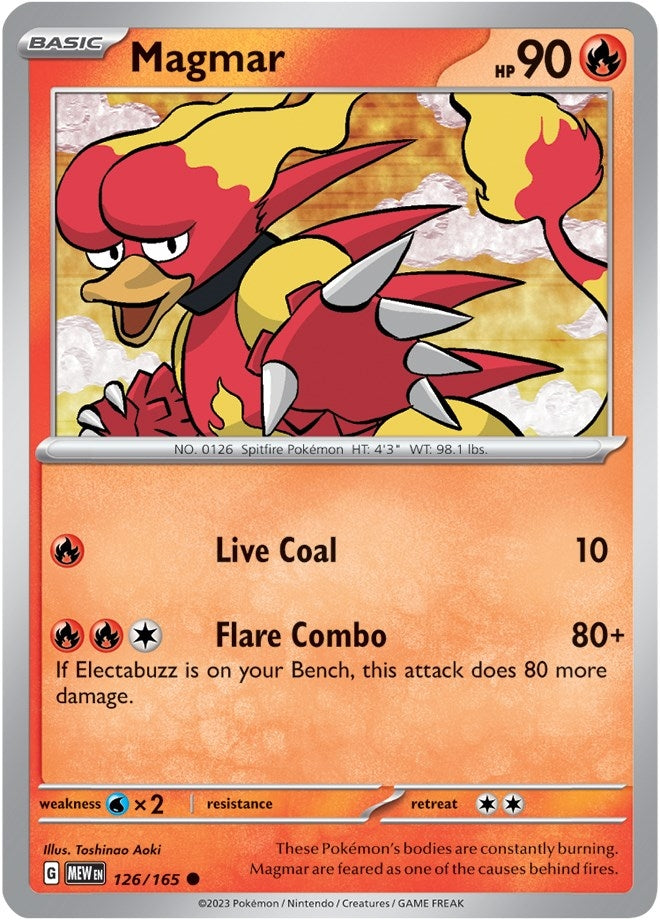 Image for Magmar (126/165) [SV: Scarlet & Violet 151] - Pokemon