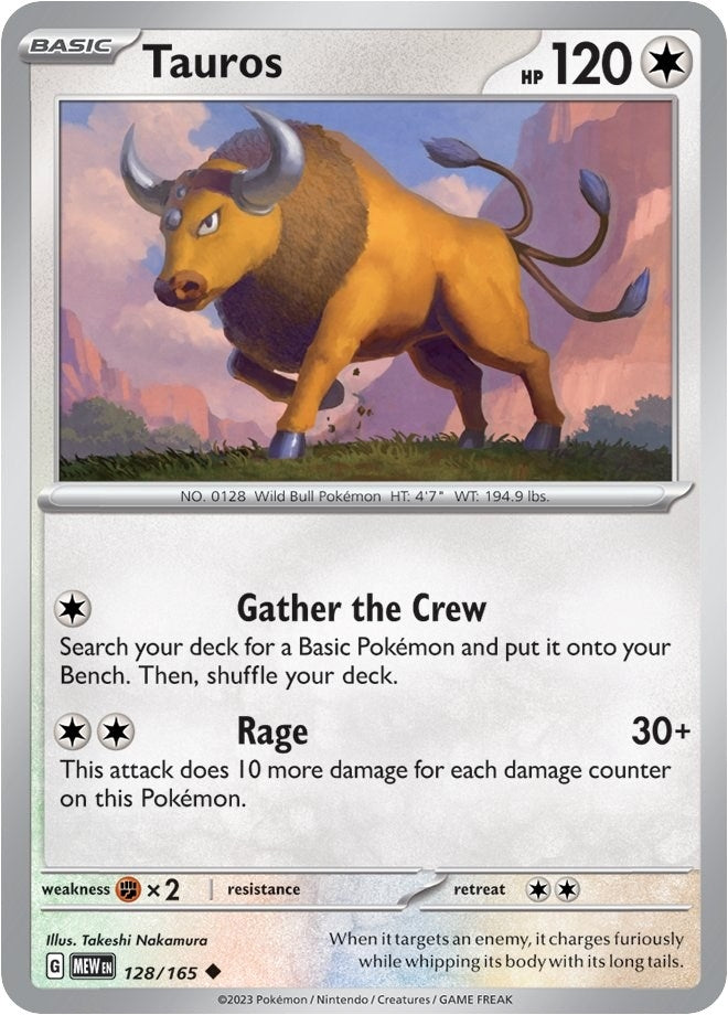 Image for Tauros (128/165) [SV: Scarlet & Violet 151] - Pokemon