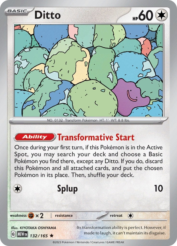 Image for Ditto (132/165) [SV: Scarlet & Violet 151] - Pokemon