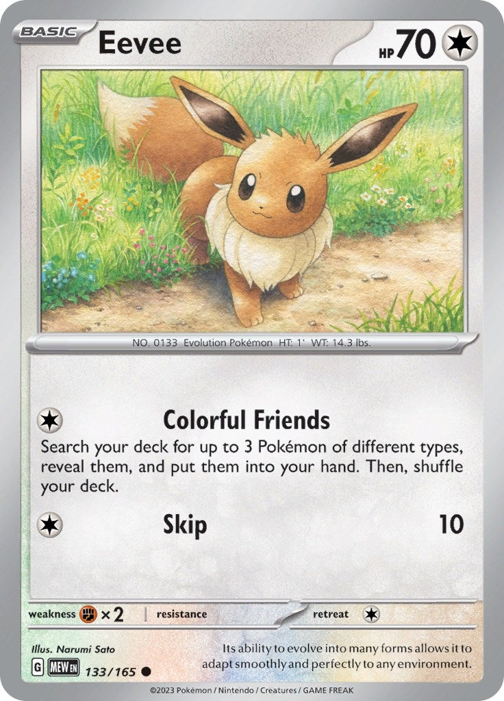 Image for Eevee (133/165) [SV: Scarlet & Violet 151] - Pokemon