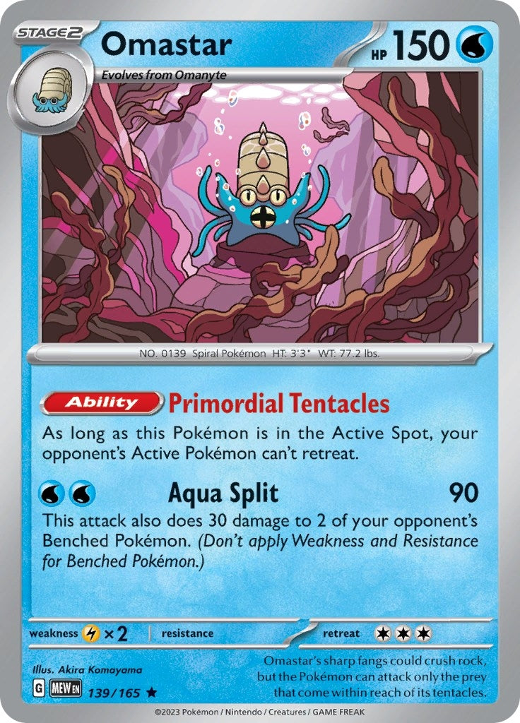 Image for Omastar (139/165) [SV: Scarlet & Violet 151] - Pokemon
