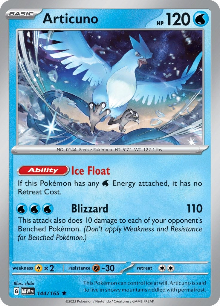 Image for Articuno (144/165) [SV: Scarlet & Violet 151] - Pokemon