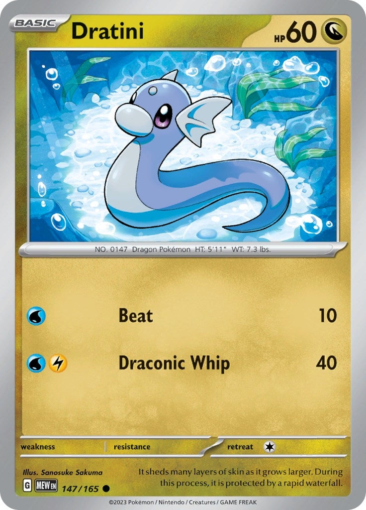 Image for Dratini (147/165) [SV: Scarlet & Violet 151] - Pokemon