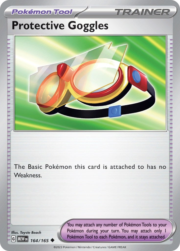Image for Protective Goggles (164/165) [SV: Scarlet & Violet 151] - Pokemon