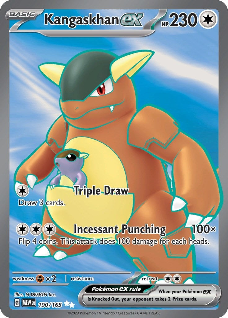 Image for Kangaskhan ex (190/165) [SV: Scarlet & Violet 151] - Pokemon