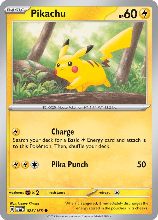 Image for Pikachu (025/165) [SV: Scarlet & Violet 151] - Pokemon