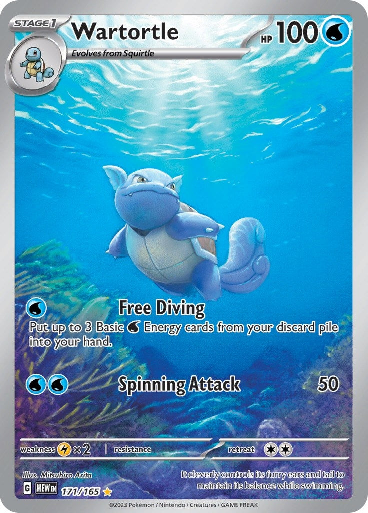 Image for Wartortle (171/165) [SV: Scarlet & Violet 151] - Pokemon