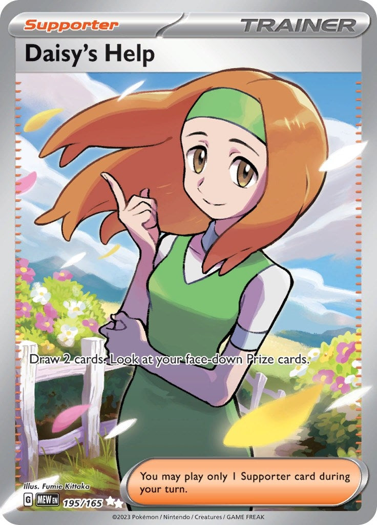 Image for Daisy's Help (195/165) [SV: Scarlet & Violet 151] - Pokemon