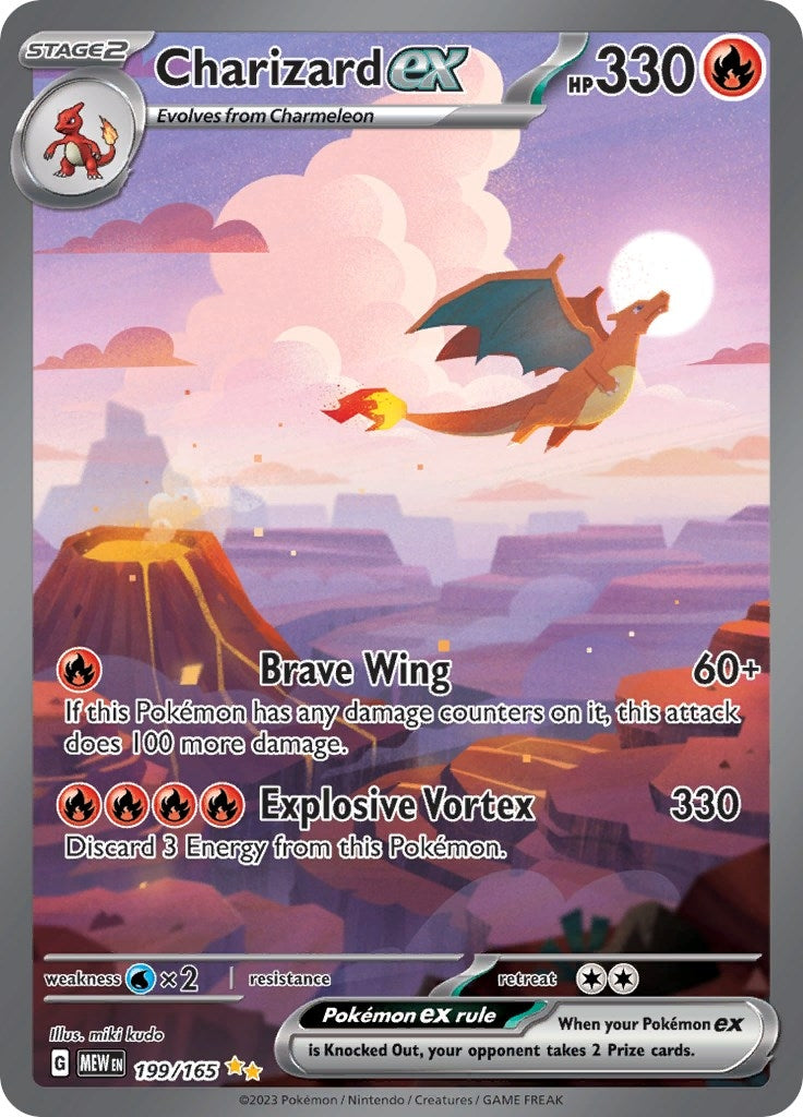 Image for Charizard ex (199/165) [SV: Scarlet & Violet 151] - Pokemon
