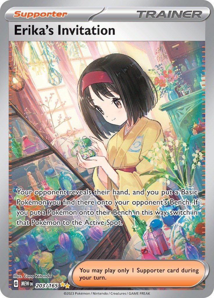 Image for Erika's Invitation (203/165) [SV: Scarlet & Violet 151] - Pokemon
