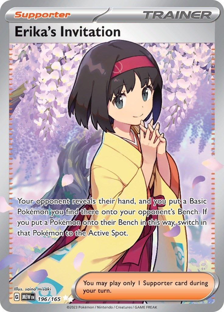 Image for Erika's Invitation (196/165) [SV: Scarlet & Violet 151] - Pokemon