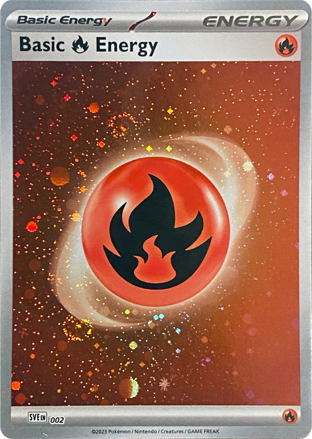 Image for Basic Fire Energy (Cosmos Holo) (002) [SVE: Scarlet & Violet Energies] - Pokemon