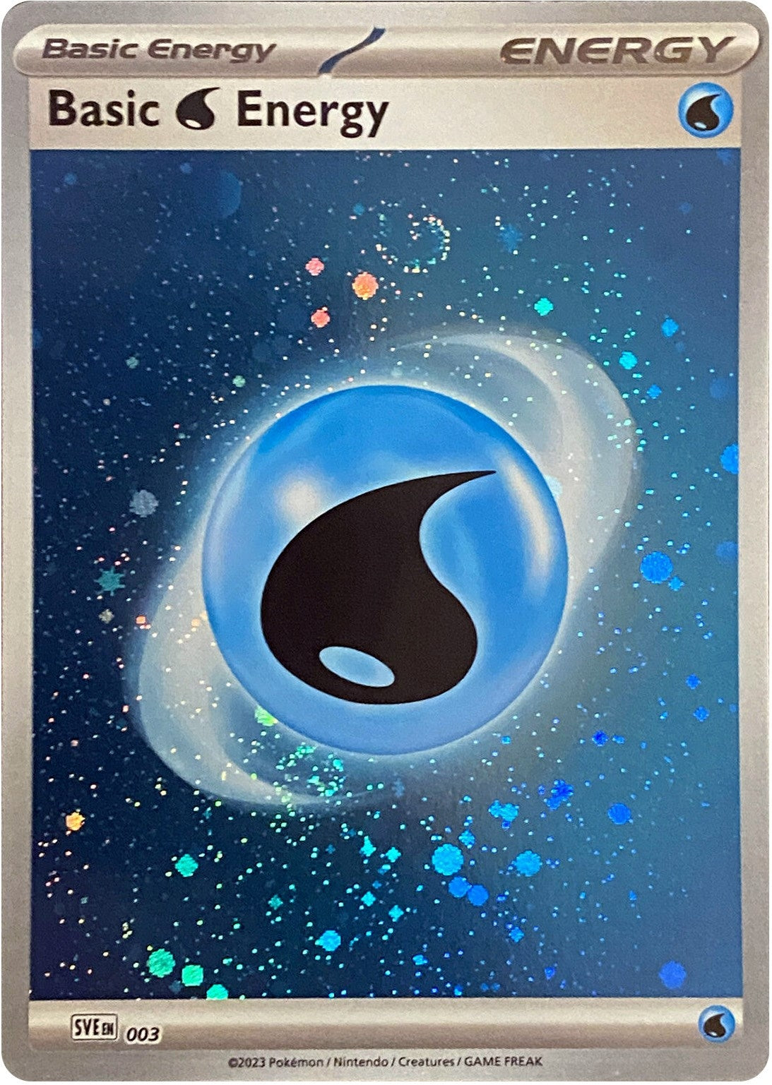 Image for Basic Water Energy (Cosmos Holo) (003) [SVE: Scarlet & Violet Energies] - Pokemon